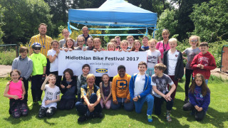 Kids get on their bikes for the Midlothian bike festival
