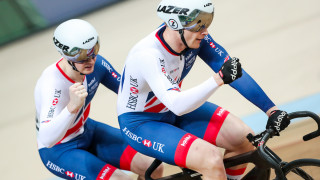 Ponthir Para Cyclist James Ball and Pilot Pete Mitchell team up for TISSOT UCI Track Cycling World Cup, London