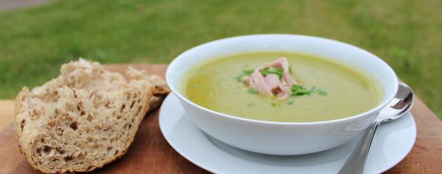 Pea and ham soup: winter warmer