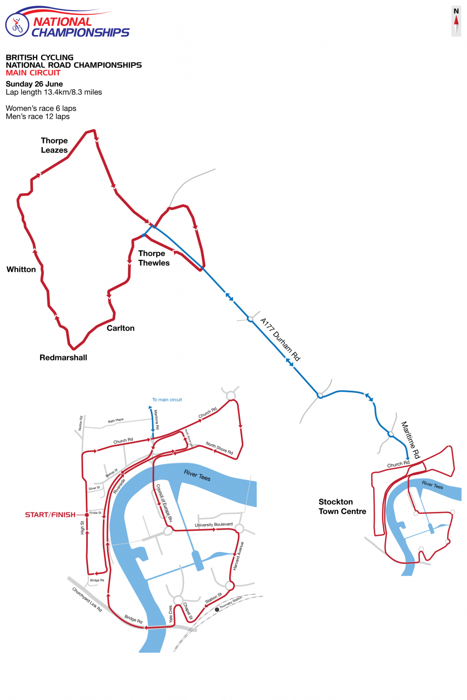 2016 British Cycling National Road Championships road race course